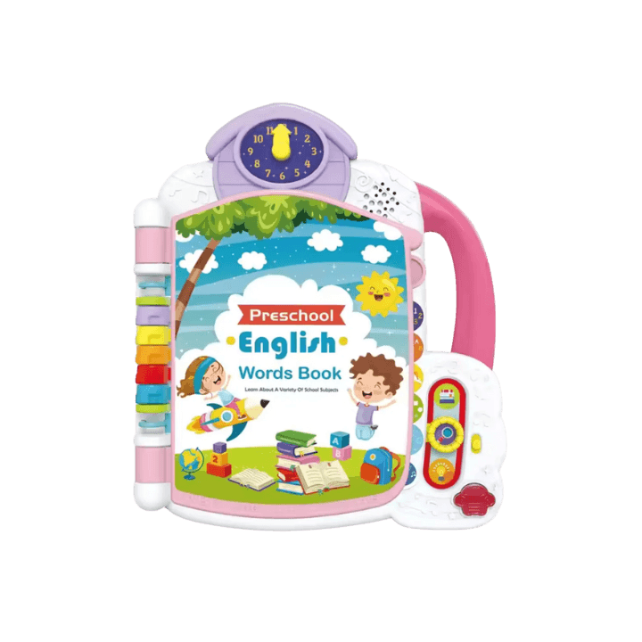 Preschool English Words Book – Interactive Learning Toy for Toddlers (1–3 Years)