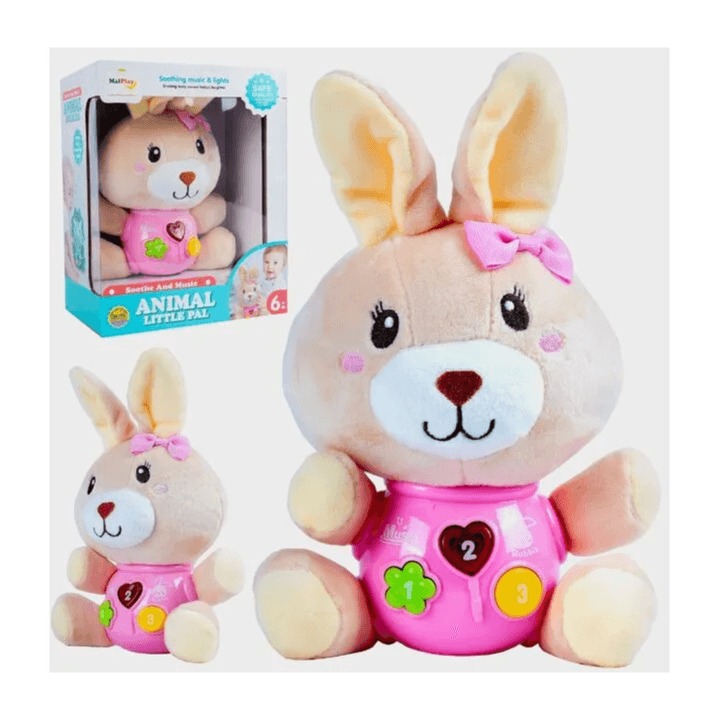 Cartoon Little Rabbit Electronic Pull Toy with Music and Walking Function