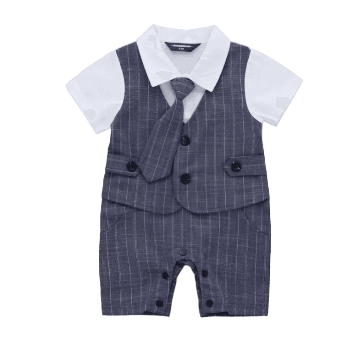 Tinytux Baby Formal Wear Set – Elegant Boys’ Party Suit with Bow Tie, Vest & Pants