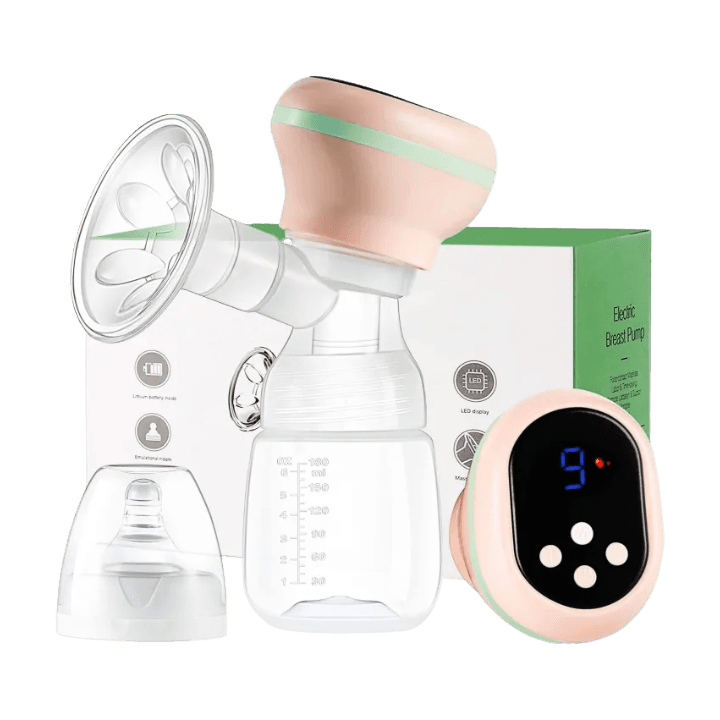 Electric Rechargeable Breast Pump – Portable LED Chargeable Pump with Massage Cushion