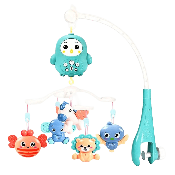 Auto Swing Bed Bell – Musical & Lighted Crib Mobile with Remote Control