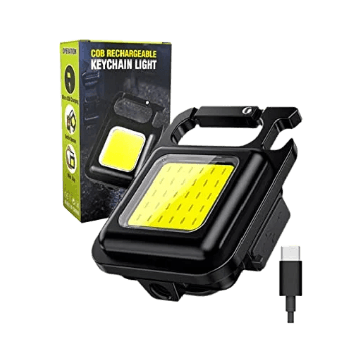 Multifunctional LED Key Ring Light – Compact, Durable Keychain Torch