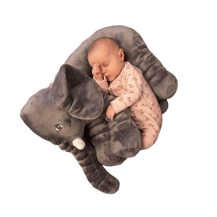 Elephant Plush Pillow – Soft Baby Cushion & Snuggle Toy