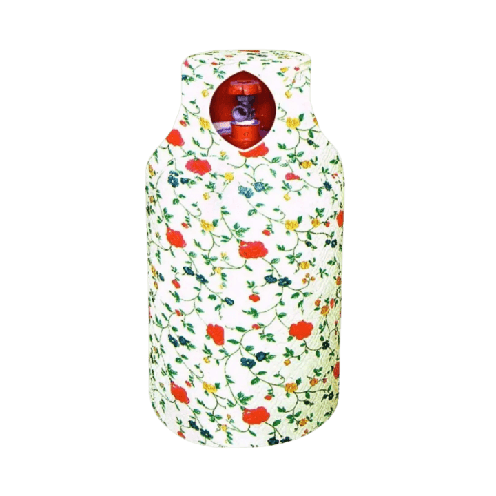 Quilted LPG Gas Cylinder Cover – Dust-Resistant Cotton Cover in Assorted Designs