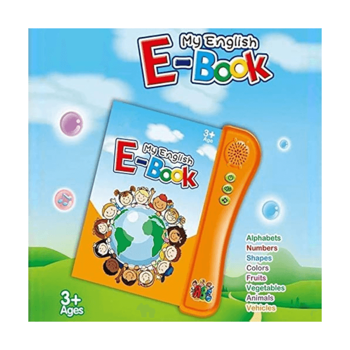 My English Learning E‑Book with Sounds: Alphabets, Numbers, Animals, Fruits, Shapes, Vehicles & Colors