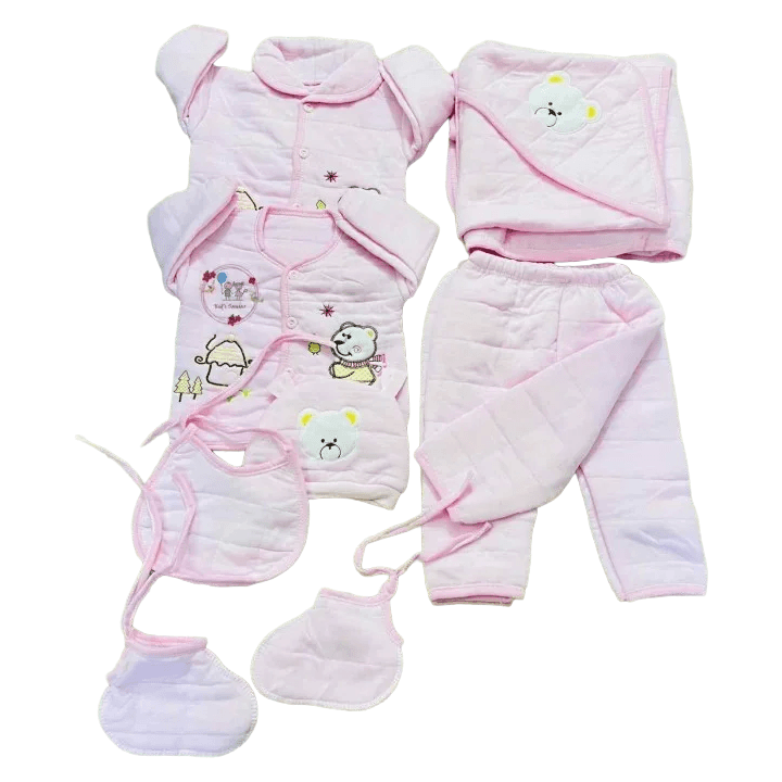 Newborn Baby Winter 8‑Piece Clothing Set (0–3 Months)