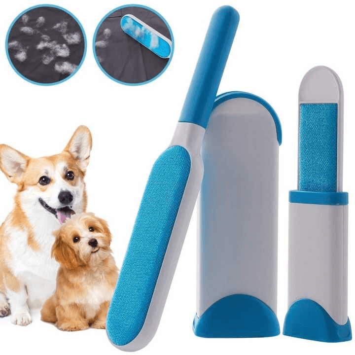 Dog Brush Pet Fur Remover with Self-Cleaning Base