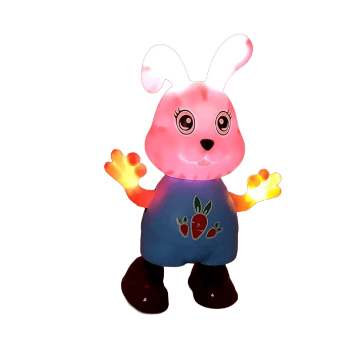 Dancing & Walking Baby Rabbit Toy – Interactive Musical Rabbit with LED Lights