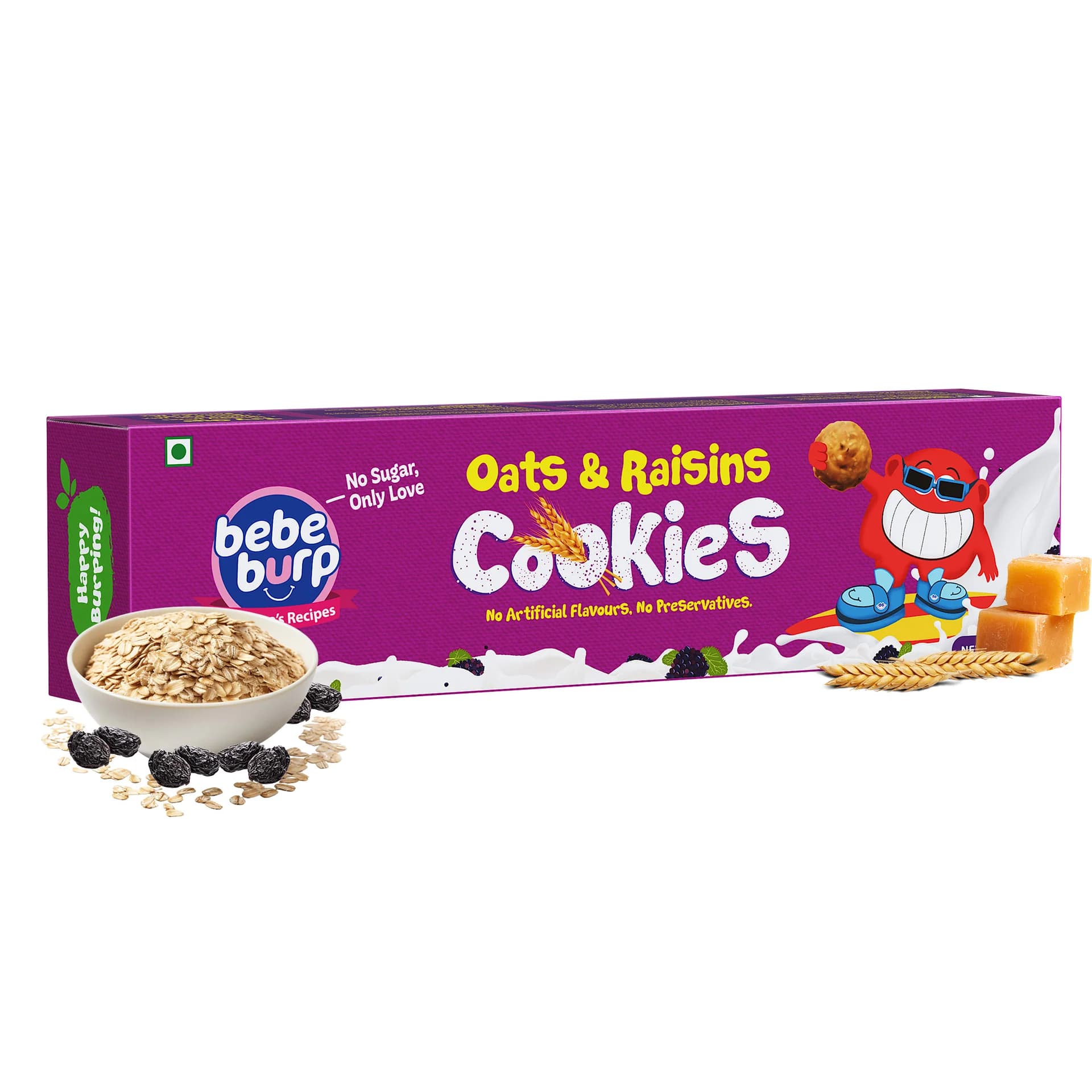 Organic Oats and Raisins Cookies for Kids (150gm)