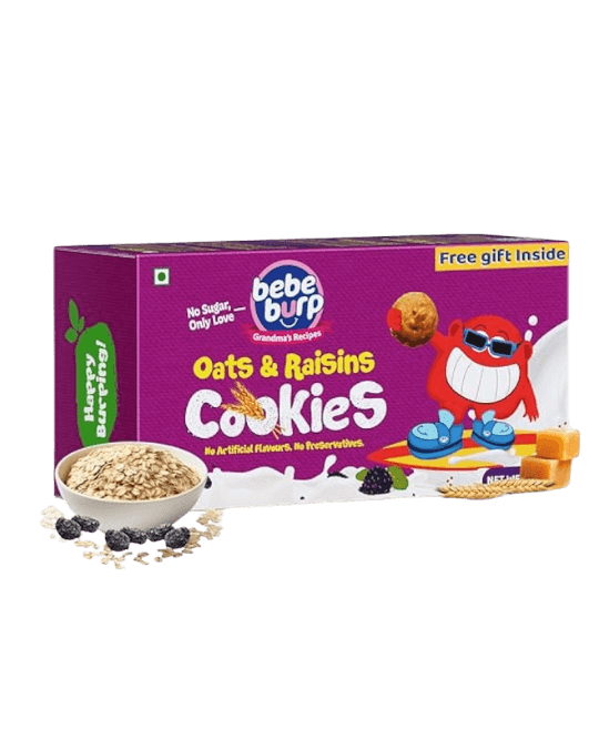 bebe burp Oats & Raisins Cookies - 75gm