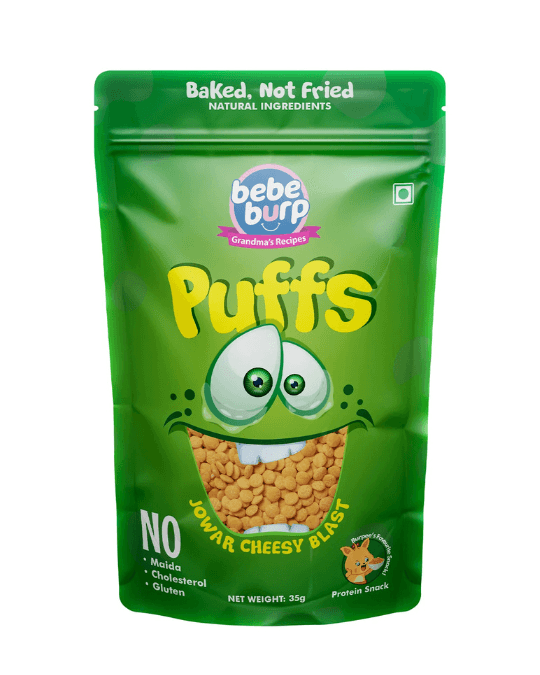 bebe burp jower cheesy blast puffs -35gm