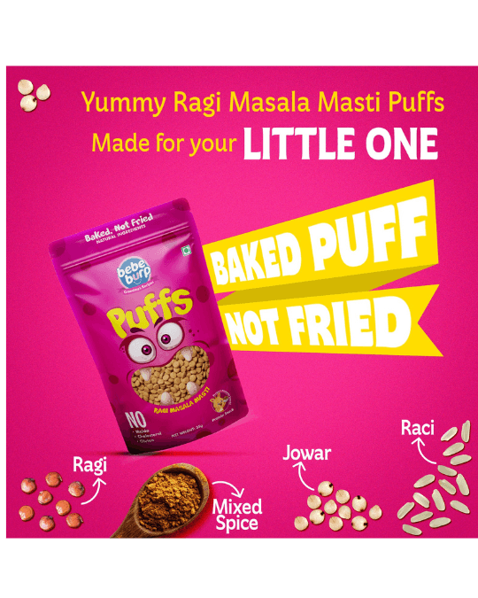 Bebe Burp Ragi Masala Masti Puffs
