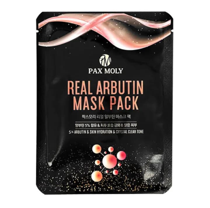 Pax Moly Real Arbutin Mask Pack 25 ml – Brightening Sheet Mask with Arbutin & Soothing Extracts