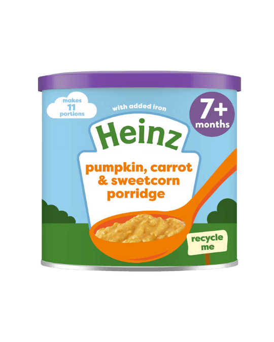 Heinz Multigrain Pumpkin, Carrot & Sweetcorn Porridge Baby Food 200g