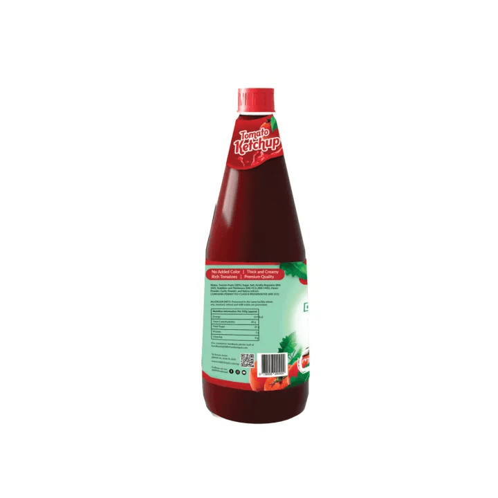 Tomato Ketchup Glass Bottle 500gm – Sweet & Tangy Sauce Made from Real Tomatoes