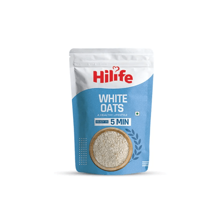 White Oats 800gm Pouch – Premium Gluten-Free Oats with High Fibre