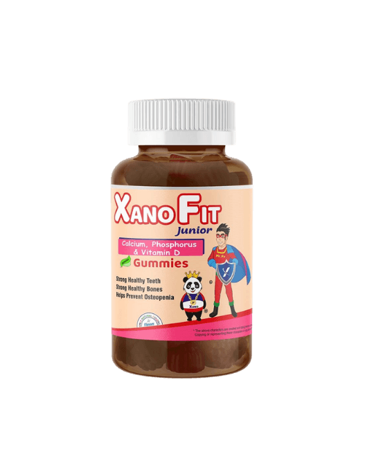 Xano Fit Junior Calcium, Phosphorous & Vitamin D Bone Boost Gummies - Strong Bones, Bright Futures! - 30 Pieces