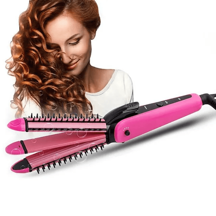 Nova 3-in-1 Hair Straightener, Curler & Crimper – Multifunctional Hair Styling Tool
