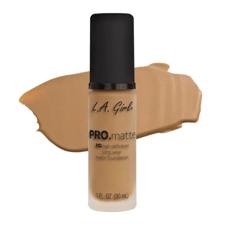 L.A. Girl Pro Matte HD High Definition Long Wear Matte Foundation Nude GLM716 30ml By Genuine Collection