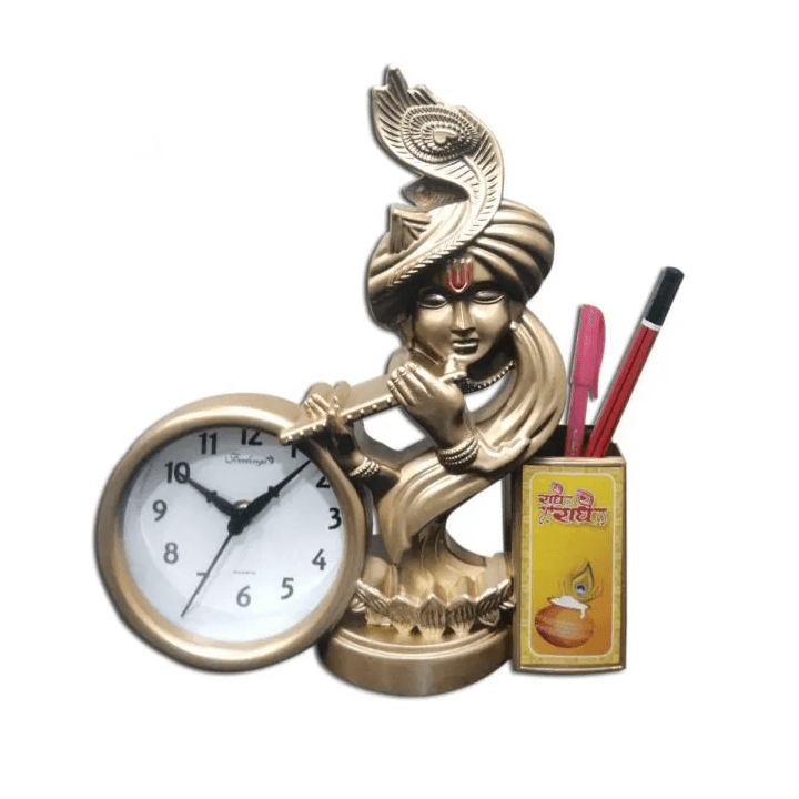 Radha Krishna Pen Stand – Stylish Desk Organizer for Office and Study Table