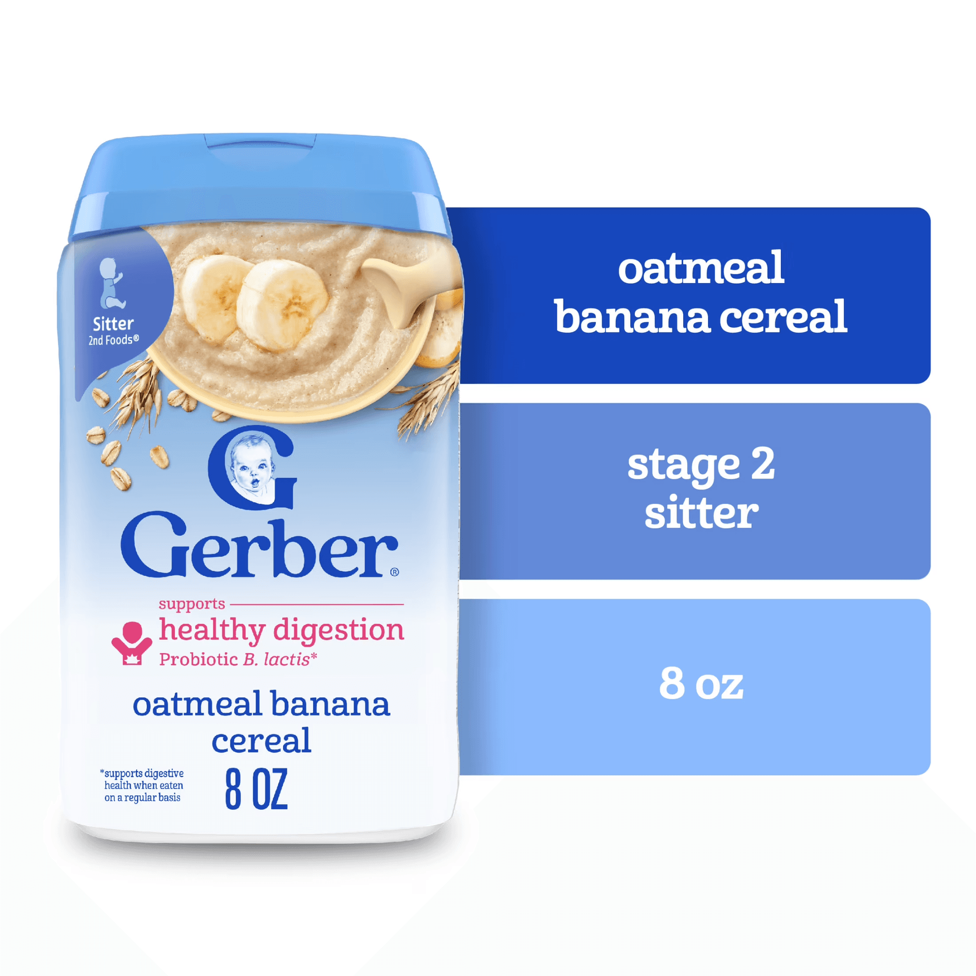 Gerber Probiotic Oatmeal Baby Cereal, Banana