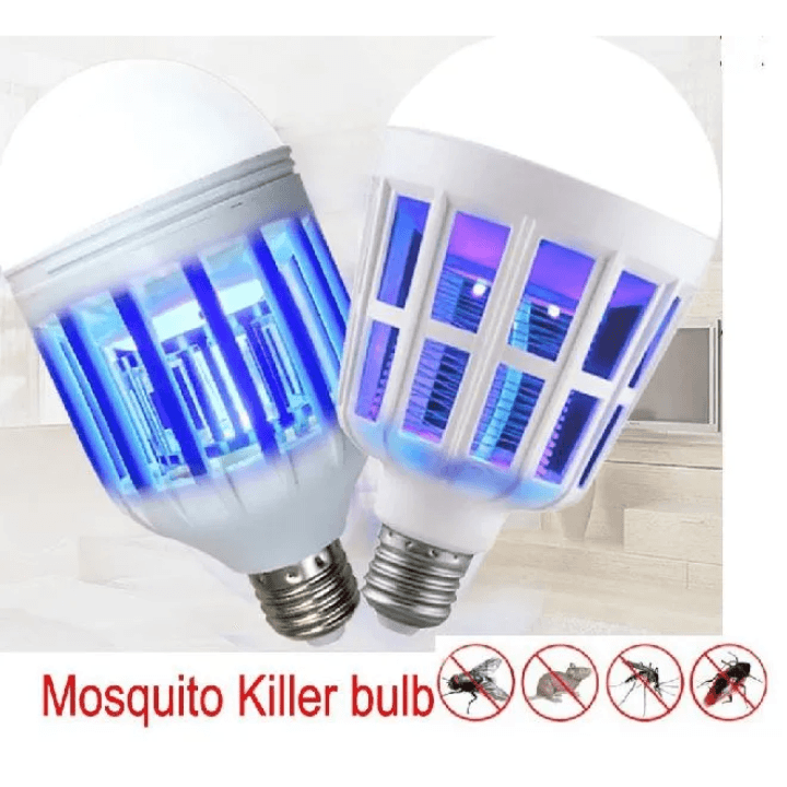 2-in-1 Electronic Mosquito Killer Bulb with Night Light – 12W (Pack of 2)