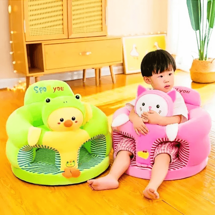 SnuggleNest Deluxe Baby Sofa Lounger – Ultra-Soft Plush Infant & Toddler Seat