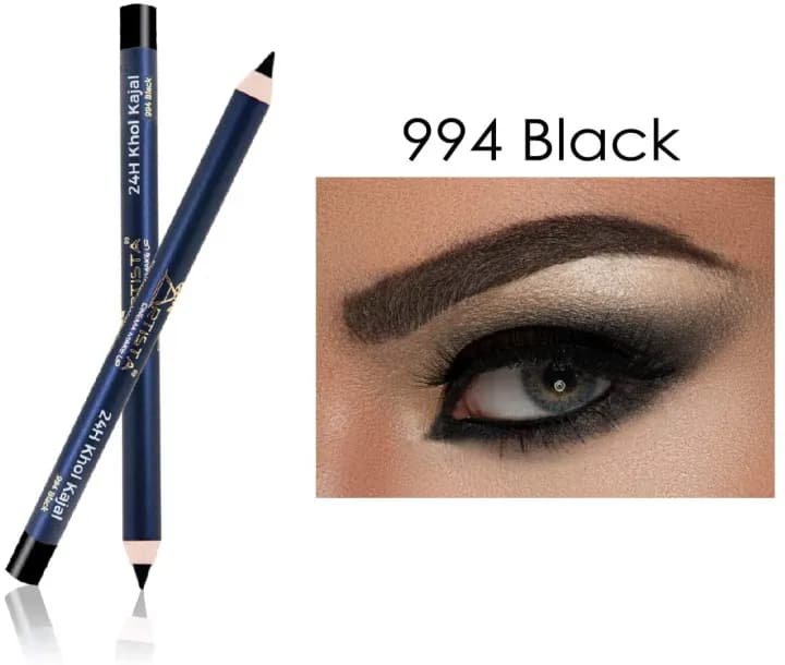 Artista 24h Khol Kajal – 994 Black (Superstay Waterproof Eyeliner) + Free Lipliner