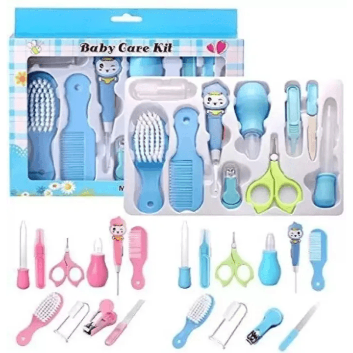 8 Pcs Baby Care Essentials Set – Complete Grooming & Healthcare Kit for Newborns