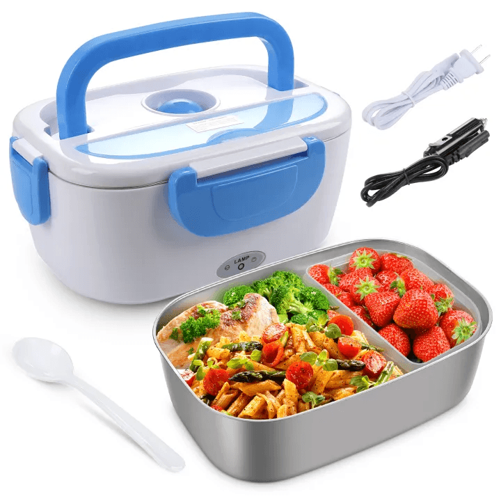 2-in-1 Electric Lunch Box with Stainless Steel Inner Container