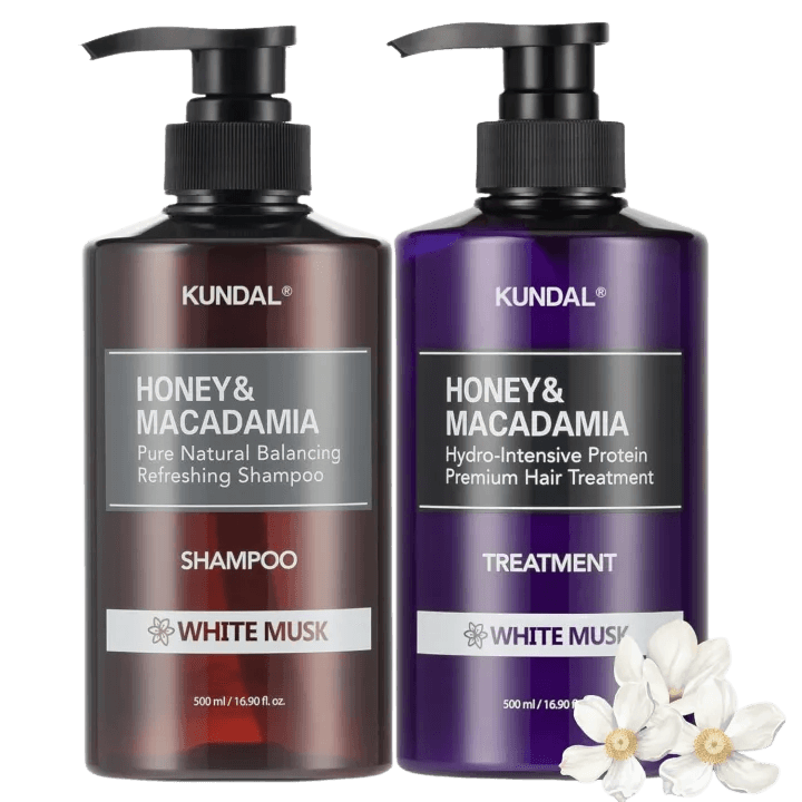 KUNDAL Natural Shampoo & Conditioner Set – White Musk (2 × 16.9 fl oz)