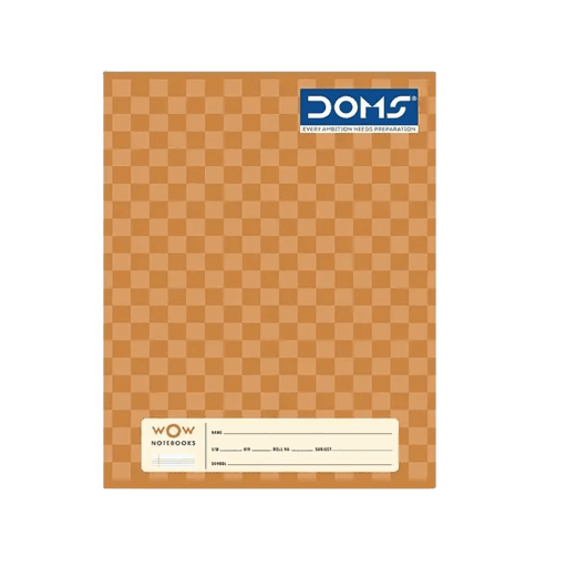 DOMS Notebook – 76 Pages (Brown Series / Single-Line)