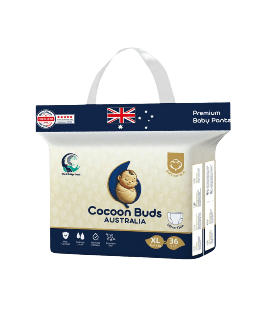 Cocoon Buds Australian Diapers XXL - 36 Pcs