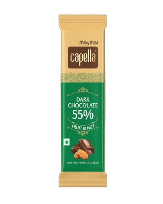 Milky Mist Capella 55% Dark Chocolate Fruit & Nut 40Gm