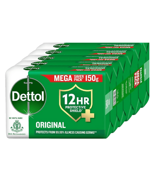 Dettol Original Bathing Soap bars. pack of 5