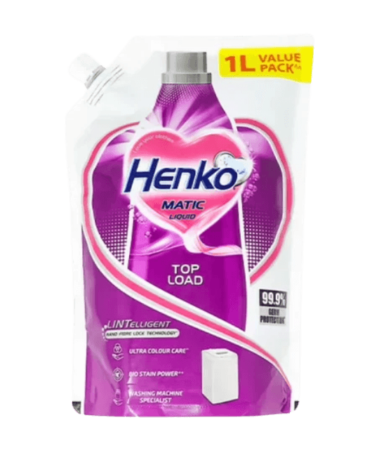 Henko Matic Liquid Top Load Detergent 1L