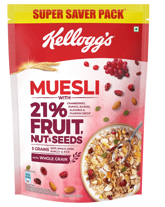 Kellogg's Muesli with Fruit Nut & Seeds 500g
