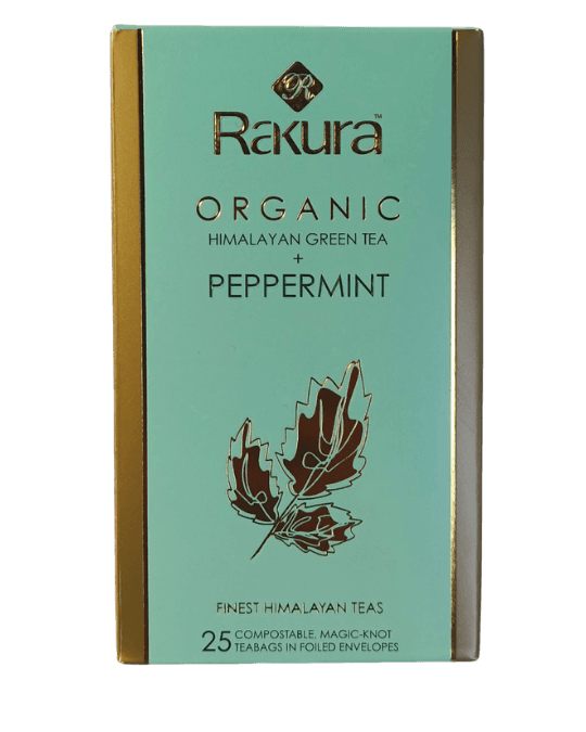 Rakura Organic Himalayan Green Tea +Peppermint 37.5 Gm