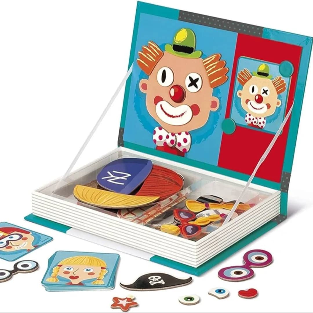 Magnetic Face Book – Creative Magnetic Puzzle & Funny Face Maker Toy