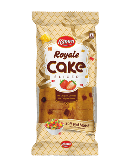 Ramro Royale Sliced Cake Mixed Fruit Falvor 200g(10g Free)