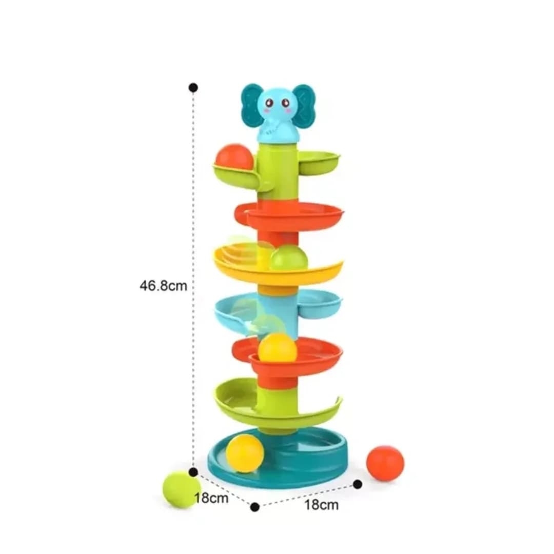 Elephant Ball Tracker – Multi-Level Ball Race & Sensory Development Toy