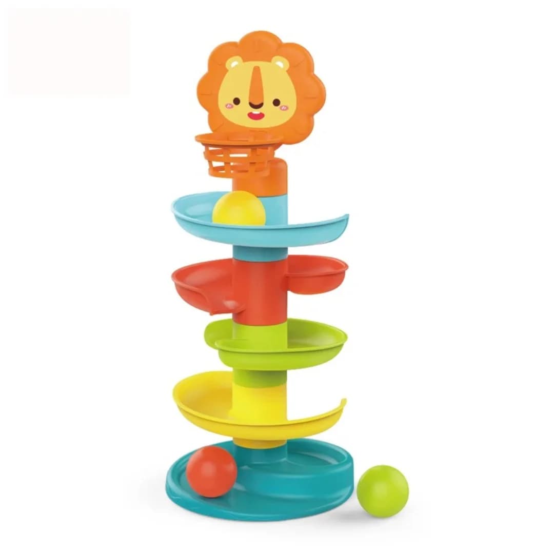 Lion Ball Tracker – Multi-Level Ball Rolling Toy for Toddlers