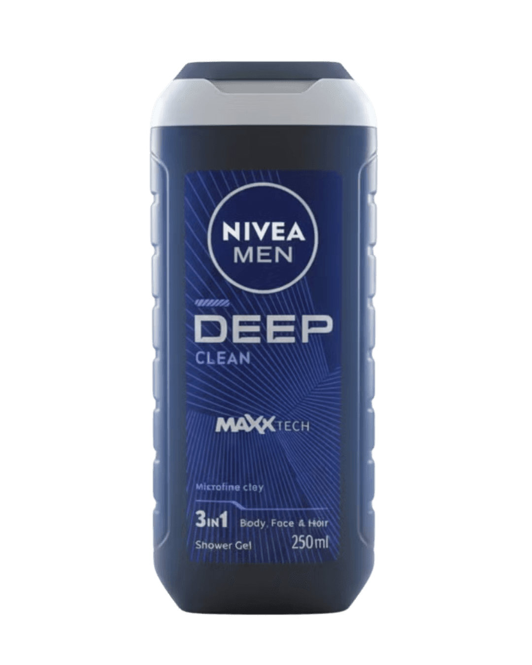 Men Deep Clean Maxx Tech 3 in 1 Shower Gel 250 ml Body Face Hair Deep Cleansing 250ml