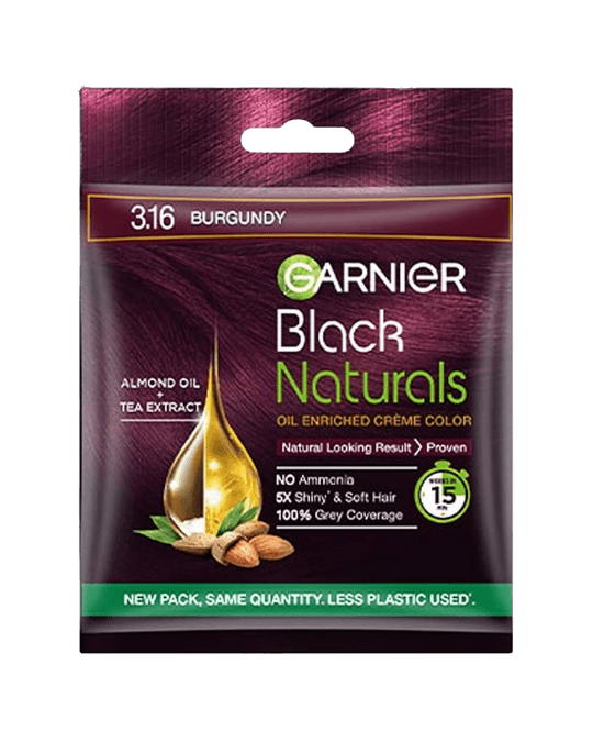Garnier Black Naturals Oil Enriched Crème Color 20gm