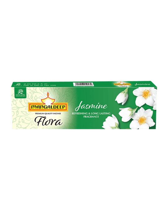 Mangaldeep Flora Jasmine incense 80 sticks.