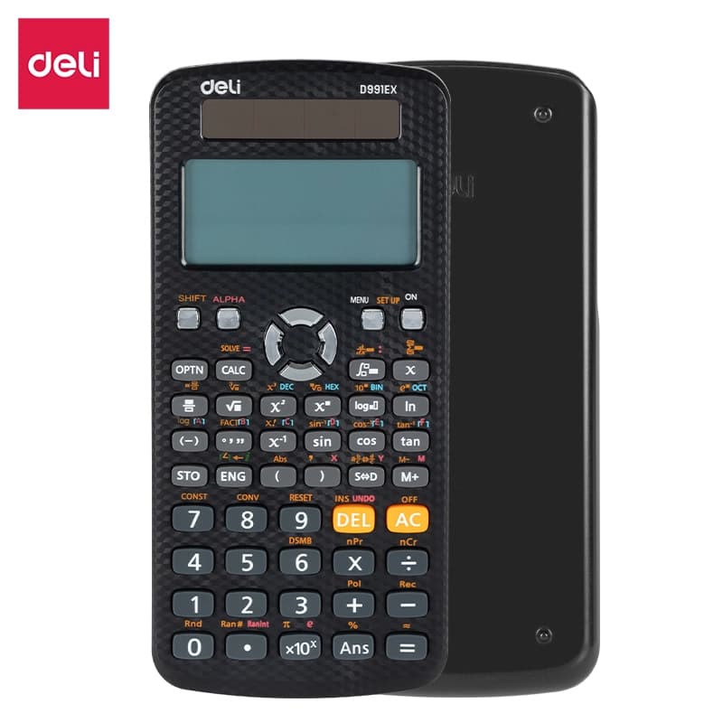 DELI D991EX Scientific Calculator with 552 Functions and Textbook Display