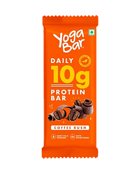 Yogabar Daily 10g Protein Bar Coffee Rush 50g