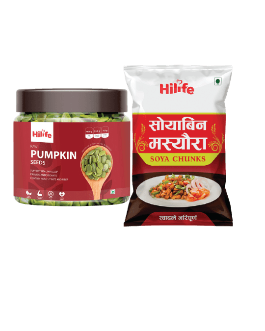 Hilife Raw Pumpkin Seeds 200g (Free soya chunk worth 50)