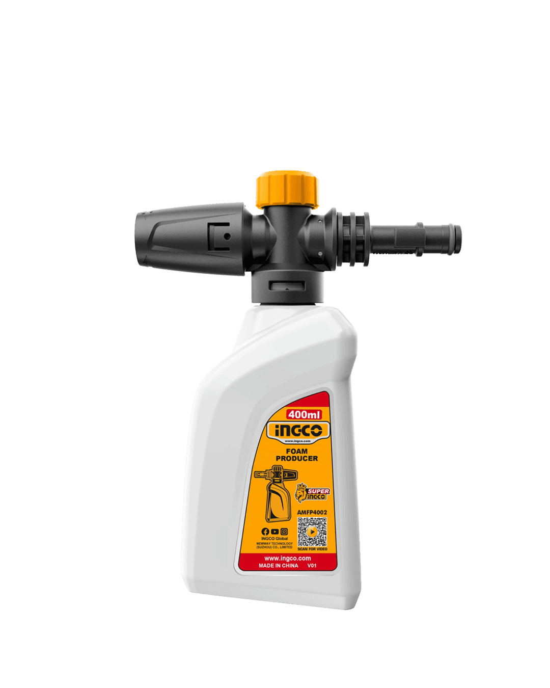 Ingco New AMFP4002 Capacity:400ML Foam Producer Bottle Suitable For 1400W 1800W And 2000W Pressure Washer