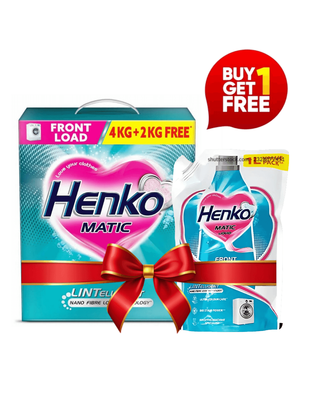 Henko Matric Front Load Detergent Powder 4+2kg ( buy one get one free )